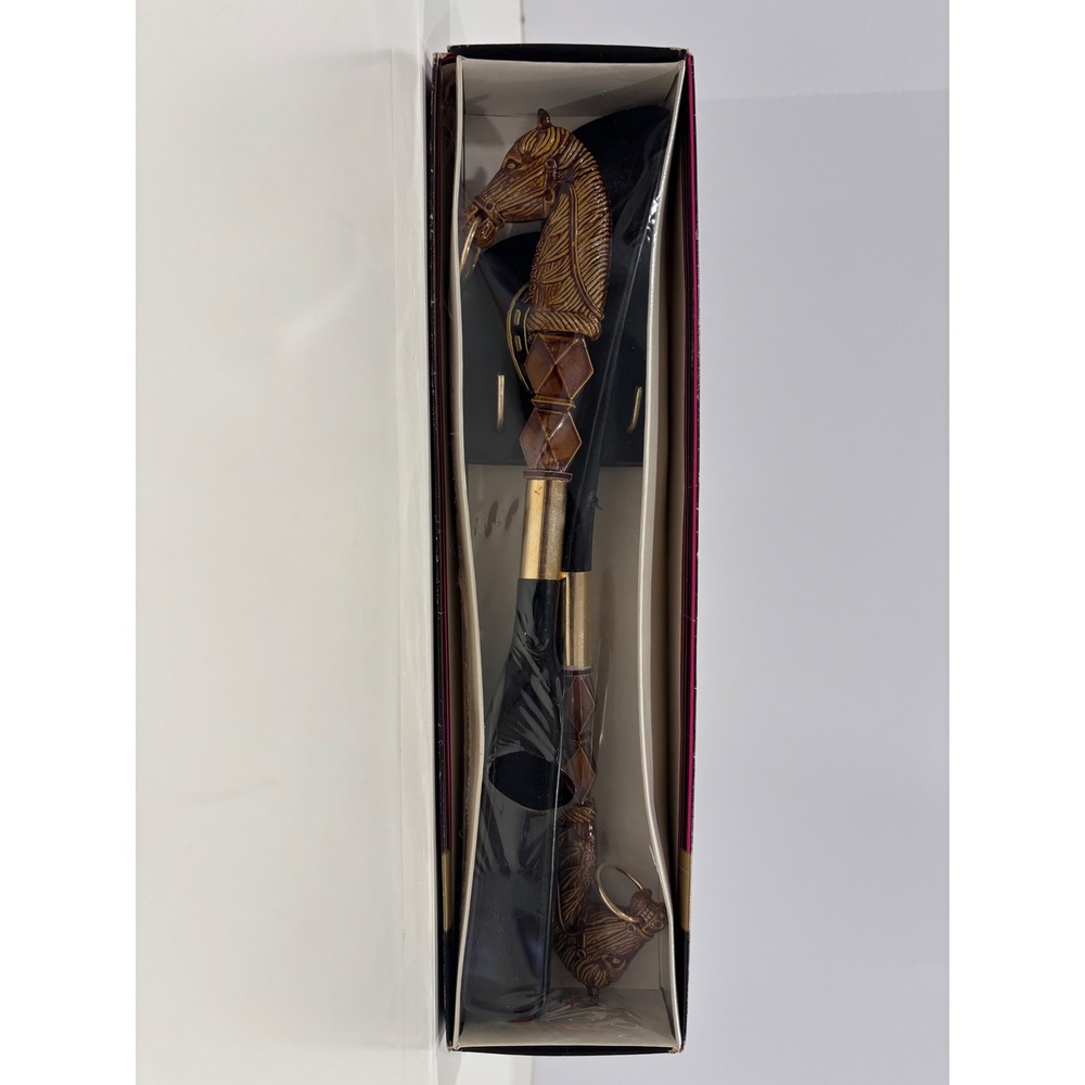 Vintage Equestrian Horse Head Shoehorn Brush and Wall Plaque Valet Set Hong Kong